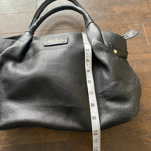 Kate Spade Stevie Berkshire Road Black Leather satchel - Picture 12 of 16